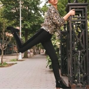 Madewell Velvet Tuxedo Stripe Black  Skinny Jeans